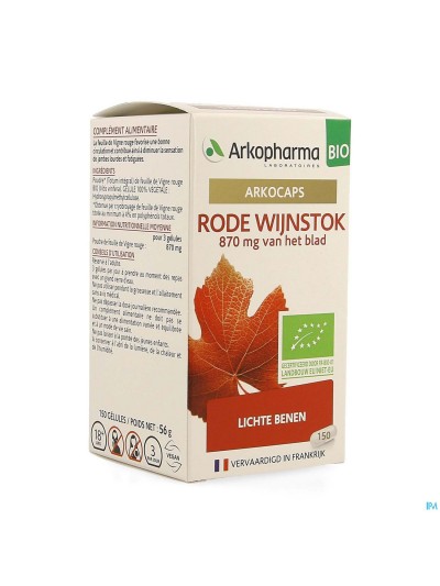 Arkocaps Rode Wijnstok Bio Caps 150 Nf