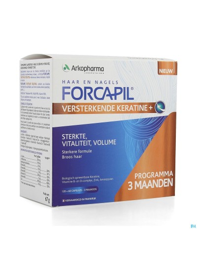 Forcapil Keratine+ Lot Caps 180