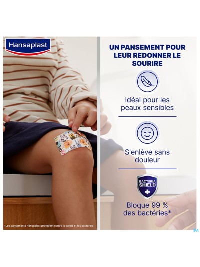 Hansaplast Pansements Kids Sensitive 1mx6cm
