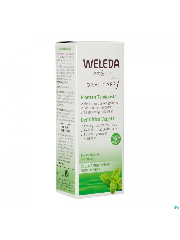 Weleda Dentifrice Vegetal Tube 75ml