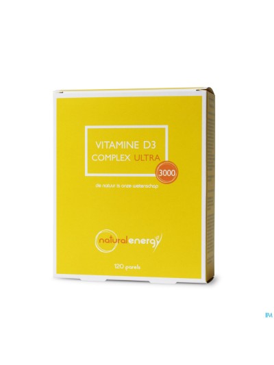 Vitamine D Compl.f. 3000ui Natural Energy Perle120