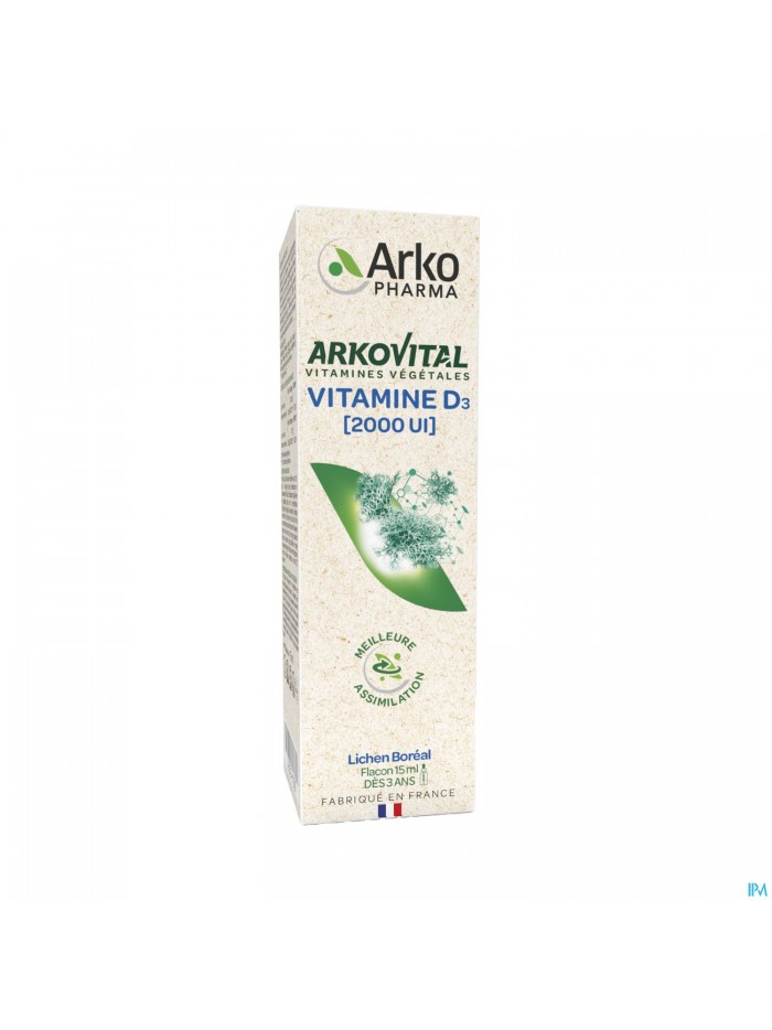 Arkovital Plantaardige Vit D3 & E Fl 15ml