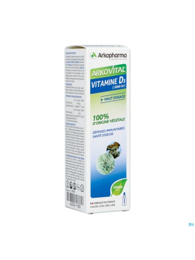 Arkovital Plantaardige Vit D3 & E Fl 15ml
