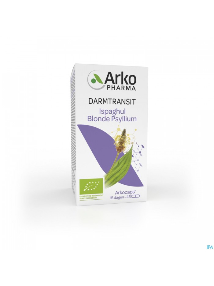 Arkogelules Ispaghul Psyllium Blond Bio Caps 45