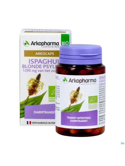 Arkogelules Ispaghul Psyllium Blond Bio Caps 45