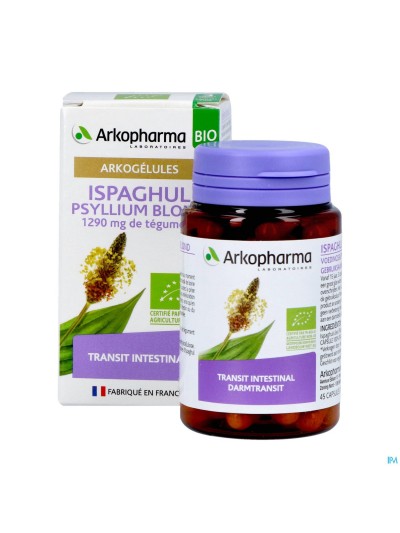 Arkogelules Ispaghul Psyllium Blond Bio Caps 45