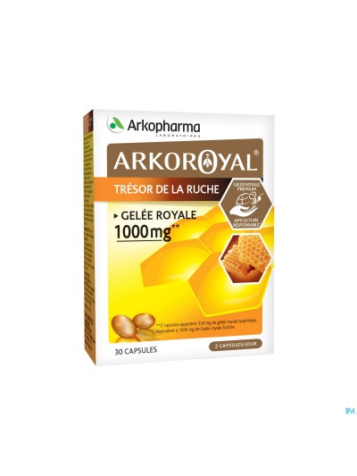 Arkoroyal Gelee Royale 1000mg Caps 30