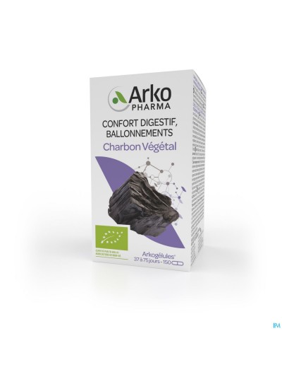 Arkogelules Charbon Vegetal Bio Caps 150