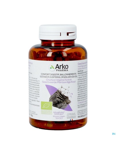 Arkogelules Charbon Vegetal Bio Caps 150