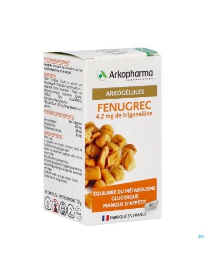 Arkogelules Fenugrec Comp 40