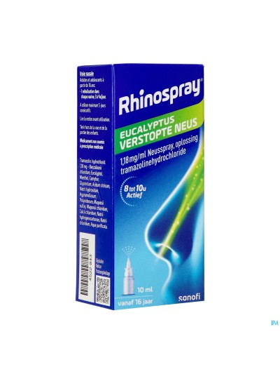 Rhinospray+eucal.nez Bouche 1,18mg/ml Spr Nas.10ml