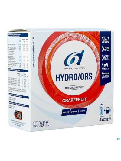6d Hydro Ors Grapefruit Sach 28x6g