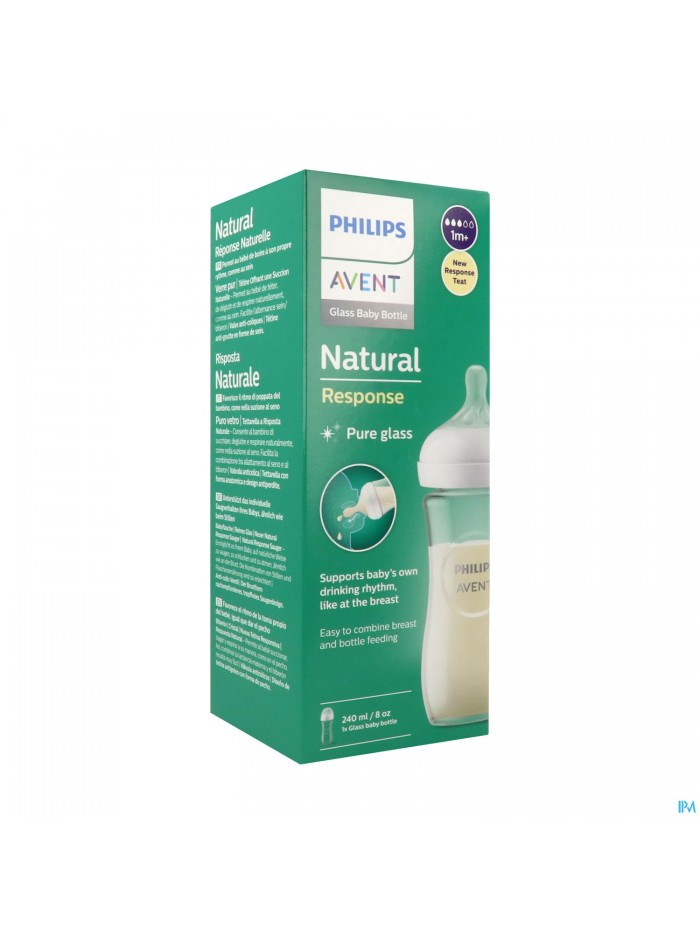 Phiips Avent Natural 3.0 Zuigfles Glas 240ml