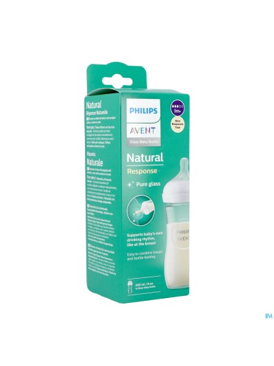 Phiips Avent Natural 3.0 Zuigfles Glas 240ml