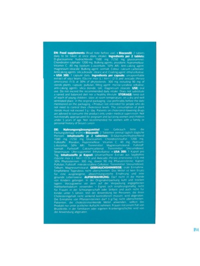 Biocondil Usa 300 Comp Pell 180 + Caps 90 Nf