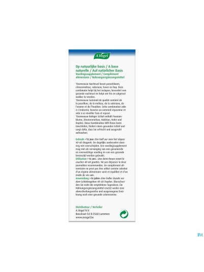 A.vogel Dormeasan Nachtrust Druppels 100ml