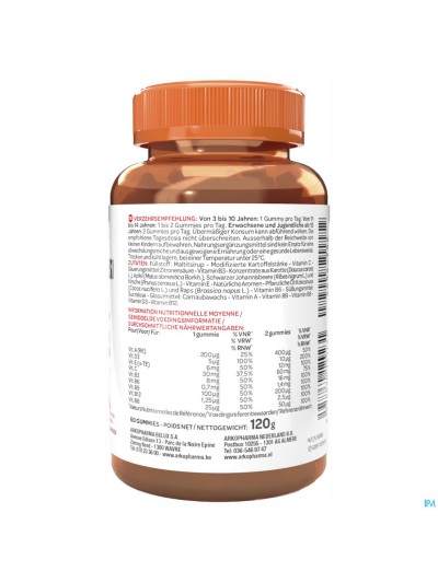 Arko Junior Multivitamines Gommes 60