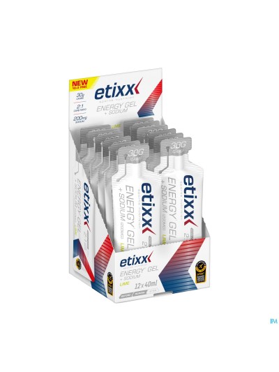 Etixx Energy Gel + Sodium Lime 12x40ml