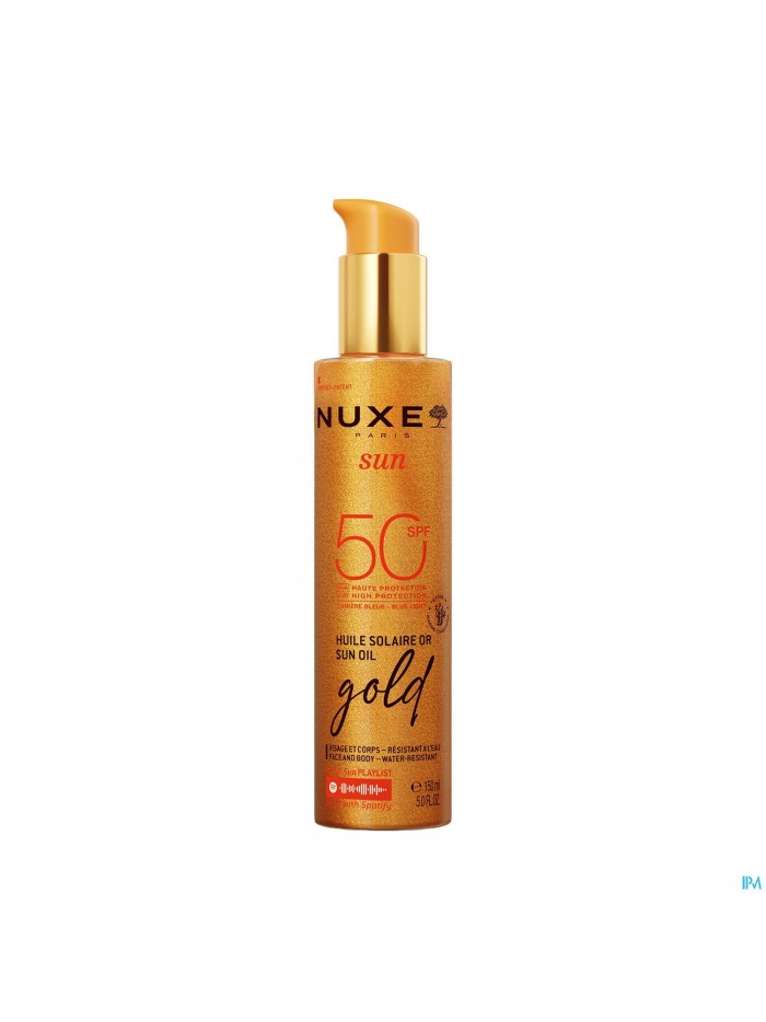 Nuxe Sun Huile Solaire Or Spf50 150ml
