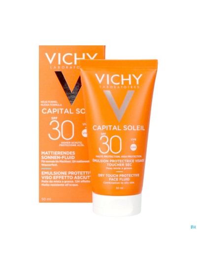 Vichy Cap Sol Gezichstcr. Dry Touch Spf30 50ml