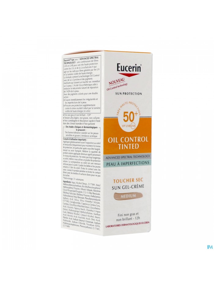 Eucerin Sun Protection Oil Tinted Med Spf50+ 50ml