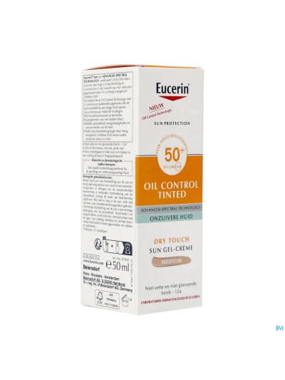 Eucerin Sun Protection Oil Teinte Med Spf50+ 50ml