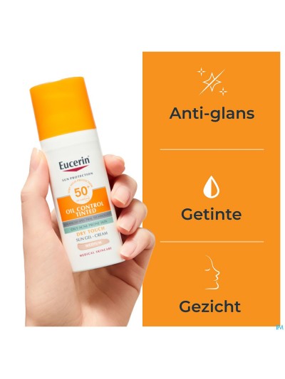 Eucerin Sun Protection Oil Tinted Med Spf50+ 50ml