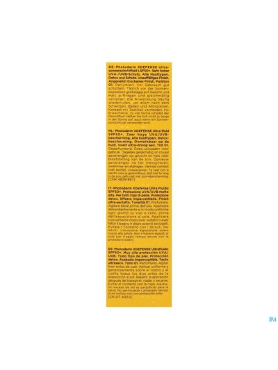 Bioderma Photoderm Xdefense Ultrafl.spf50+ 01 40ml