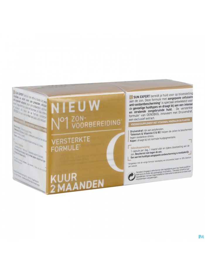 Oenobiol Sun Expert Gev. Huid Caps 2x30