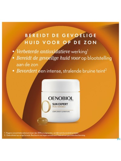 Oenobiol Sun Expert Gev. Huid Caps 2x30