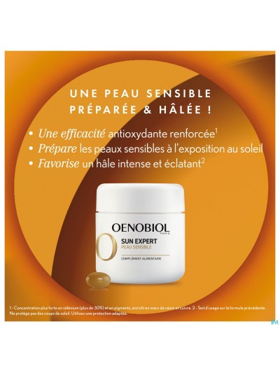 Oenobiol Sun Expert Gev. Huid Caps 2x30