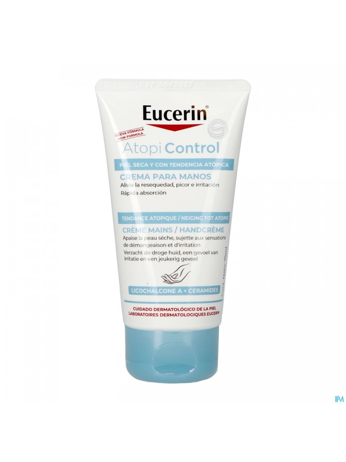 Eucerin Atopicontrol Creme Mains Tube 75ml Nf