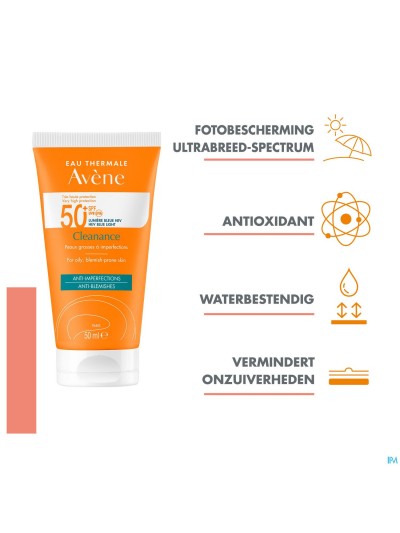 Avene Sol Spf50+ Cleanance 50ml