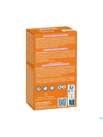 Avene Sol Spf50+ Ultra Fluid Eclat Radiance 50ml