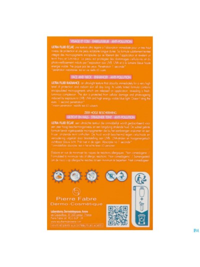 Avene Sol Spf50+ Ultra Fluid Eclat Radiance 50ml