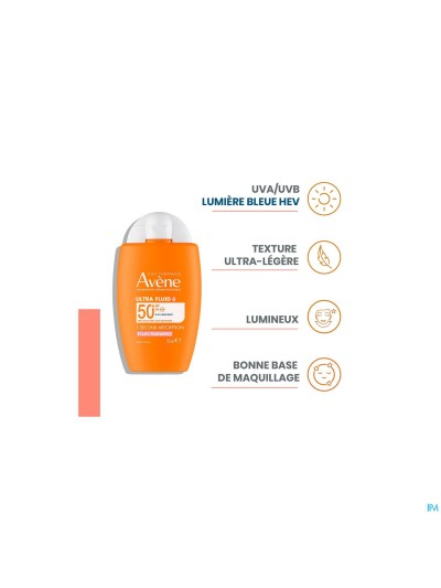Avene Zon Spf50+ Ultra Fluid Eclat Radiance 50ml