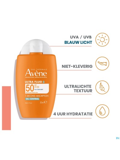 Avene Sol Spf50 Ultra Fluid Oil Cont.50ml Nf