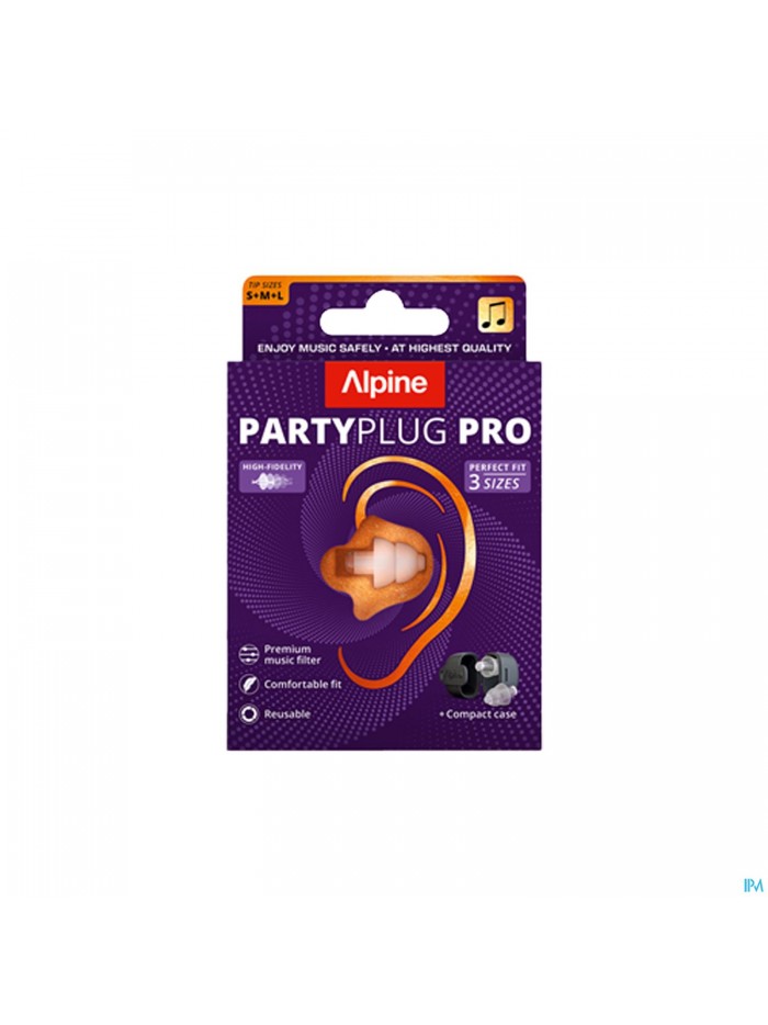 Alpine Partyplug Pro Transparant S+m+l
