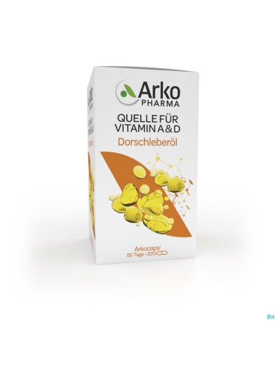 Arkogelules Huile Foie Morue Caps 220 Arkopharma