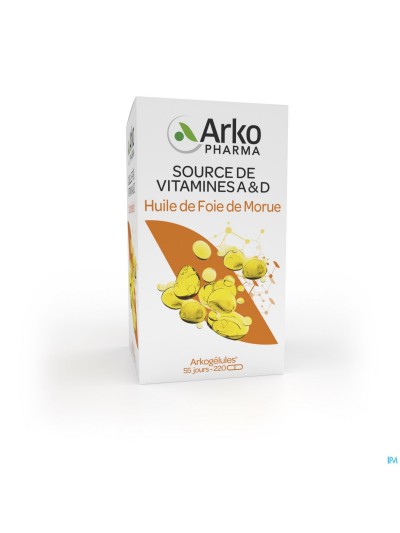 Arkogelules Huile Foie Morue Caps 220 Arkopharma