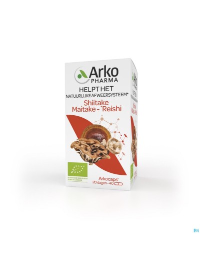 Arkocaps Shiitake Maitake Reishi Bio Caps 40