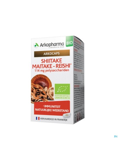 Arkocaps Shiitake Maitake Reishi Bio Caps 40