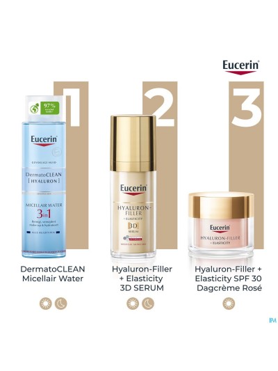 Eucerin Hyaluron-fill.+elas.cr Rose Spf30 Rech50ml