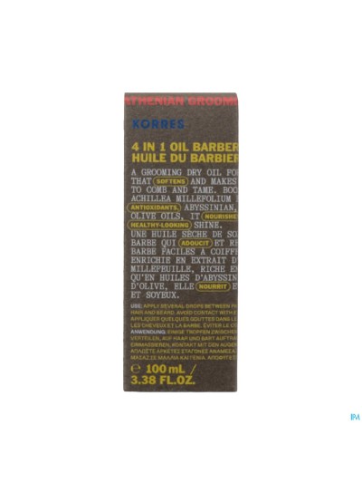 Korres Km Achillea Mens Grooming Oil 100ml