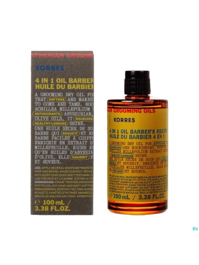 Korres Km Huile Barbier 4en1 100ml