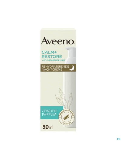 Aveeno Calm+restore Creme Nuit Rehydratante 50ml