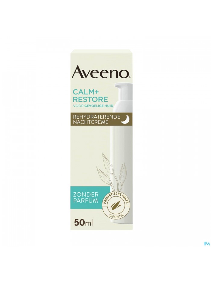 Aveeno Calm+restore Rehydraterende Nachtcreme 50ml