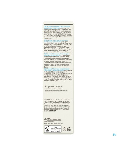 Aveeno Dermexa Verzachtende Douchegel 300ml