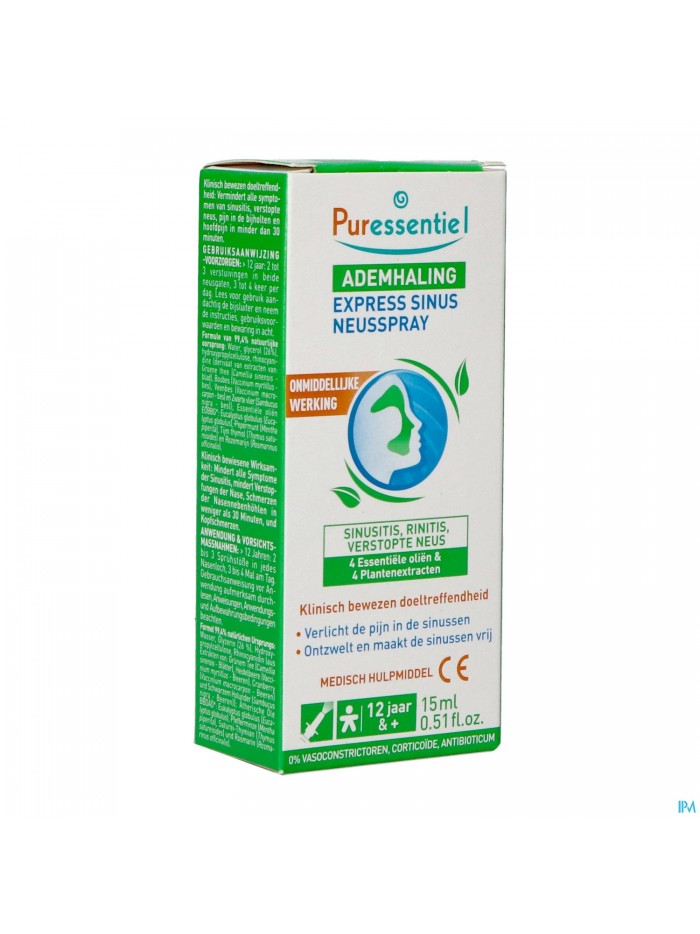 Puressentiel Respi Sinus Expres.spray Nas.bio 15ml