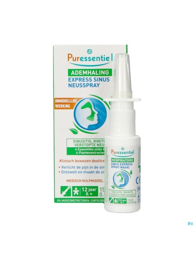 Puressentiel Ademhal.sinus Expr.neusspray Bio 15ml